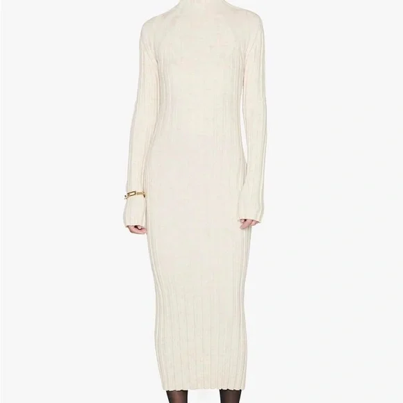 Anine Bing | Dresses | Anine Bing Sweater Dress In Oatmeal Medium | Poshmark